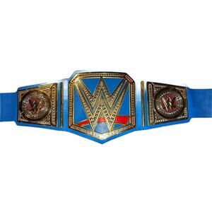 WWE Universal Championship Replica Belt Blue 2MM Plastic Adult Size needs velro
